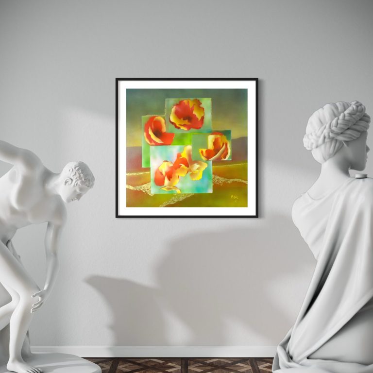 Ein Mohn Bild in Acryl